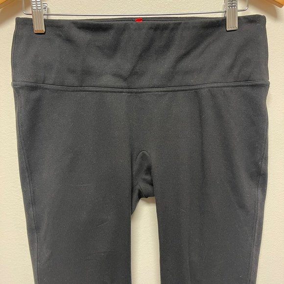 SPANX Black Knit Stretch Skinny Pull On Leggings Size L - Picture 4 of 7
